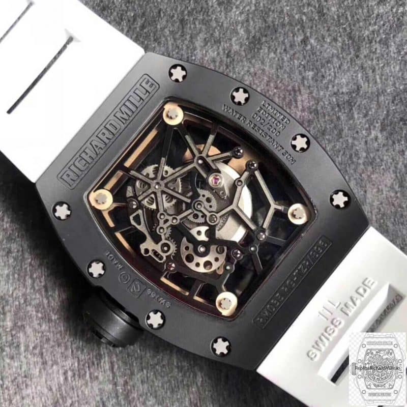 Replika Richard Mille RM35 01 KV Tali Putih Pabrik