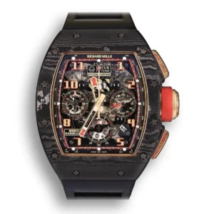 Replica Richard Mille -011 Forged Carbon Black Strap