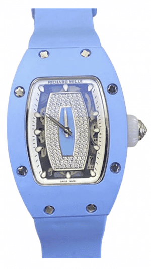 Replica Richard Mille 07-01 with a Blue Ceramic Case and Blue strap