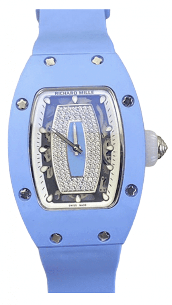 Replica Richard Mille 07-01 with a Blue Ceramic Case and Blue strap