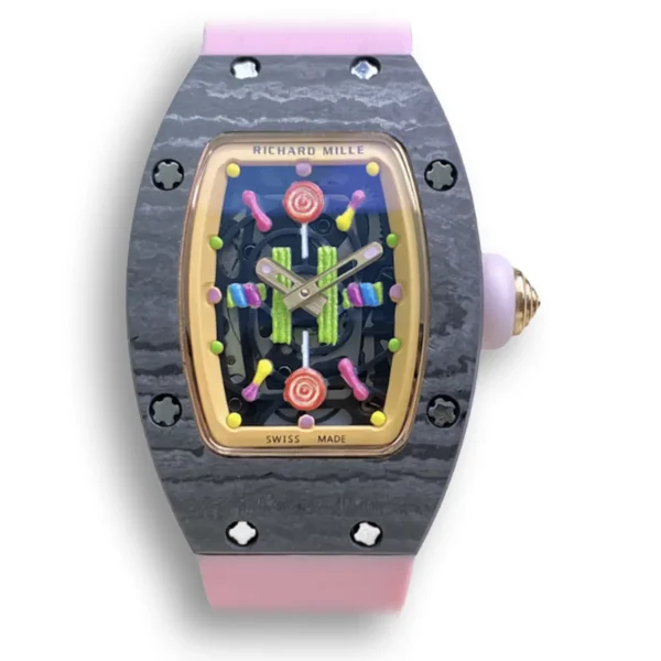 Replica Richard Mille 07-01 Bon Bon Pink Strap