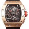 Superclone Richard Mille 011-03 flyback rose gold and black strap