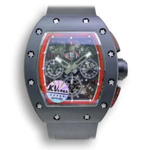 Replica Richard Mille 011 Ceramic Black Strap