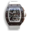 Replica Richard Mille-011 Ceramic White Strap and Black Case