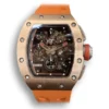 Superclone Richard Mille 011 Rose Gold and Orange Strap