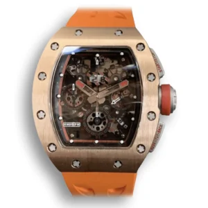 Superclone Richard Mille 011 Rose Gold and Orange Strap