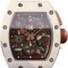Super clone RM 011 Swiss ETA7750 Crystal Dial With Red Paint On Marker