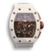 Super clone RM 011 Swiss ETA7750 Crystal Dial With Red Paint On Marker