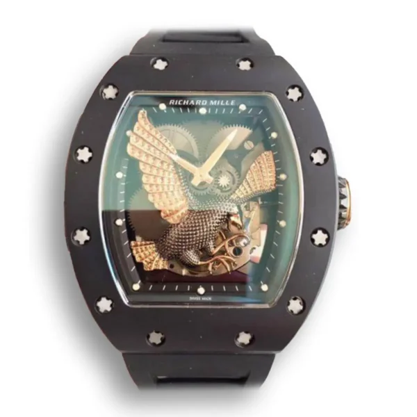 RM023-Men-Watches-Best-Edition-Swiss-ETA8215-Rose-Gold-Eagle-Skeleton-Dial