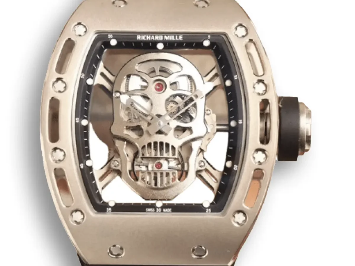 Replica RM 052 Silver Skull Dial Swiss Movement