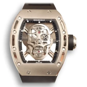 Super clone RM 052 Silver Skull Dial Swiss Movement