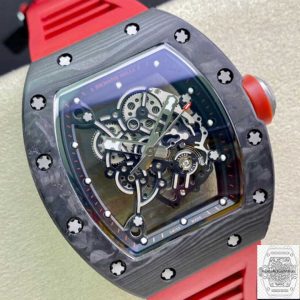 RM055 Best Edition KV Factory V2 Carbon Fiber Red Strap