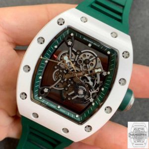 RM055 Best Edition KV Factory V2 Ceramic Green Strap