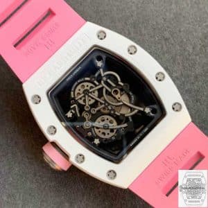 RM055 Best Edition KV Factory V2 Ceramic Pink Strap