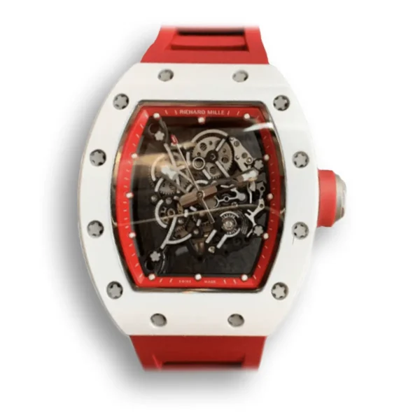 Super clone RM 055 V2 Ceramic Skeleton Dial