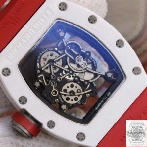 RM055 KV Factory Best Edition Swiss ETA8215 Red Rubber Strap