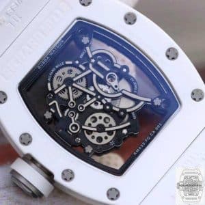 RM055 KV Factory Best Edition Swiss ETA8215 White Strap