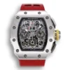 Replica Richard Mille 11-03RG Titanium Case and Red Strap