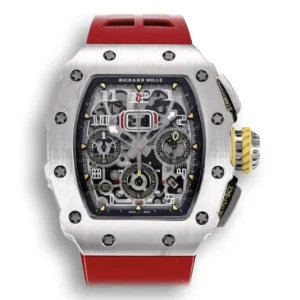 Replica Richard Mille 11-03RG Titanium Case and Red Strap