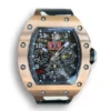 Replica Richard Mille 011 Rose Gold and Camouflage Strap