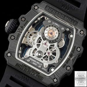 RM21-01 Best Edition RM Factory Tourbillon Skeleton Dial Black Strap