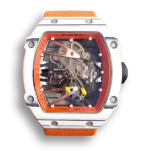 Superclone Richard Mille 27-02 with Orange Strap and White Case