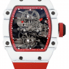 Superclone Richard Mille 27-02 Rafael Nadal Tourbillon with Red Rubber Strap and White Case.