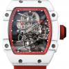 Superclone Richard Mille 27-02 Rafael Nadal Tourbillon with Red Strap and White Case