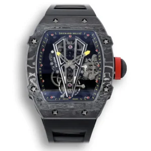 Superclone Richard Mille 27-03 Rafael Nadal Black Tourbillon with Black Rubber Strap