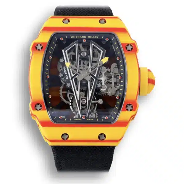 Superclone Richard Mille 27-03 Rafael Nadal Tourbillon with Black Strap