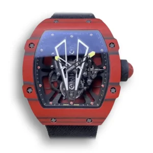 Superclone Richard Mille 27-03 Tourbillon Red Carbon Fiber Case and Black Strap