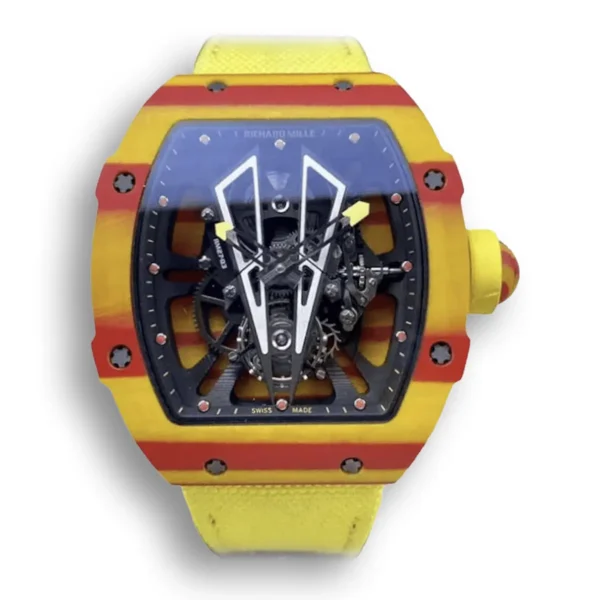 Superclone Richard Mille 27-03 Tourbillon with Yellow Strap