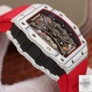 RM53-01 Best Edition KV Factory TPT Carbon Fiber Red Strap