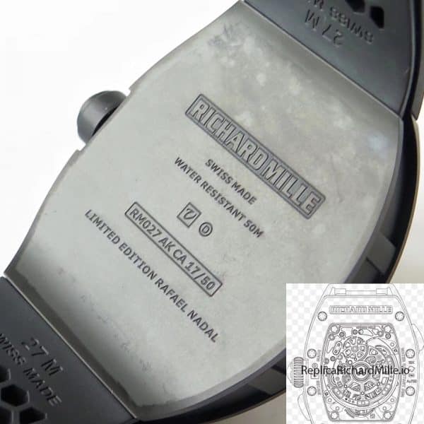 Replica RM 27 Transparent Black Dial