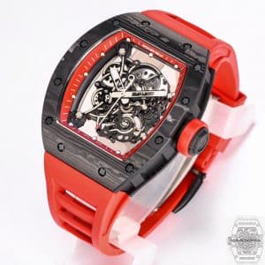 Replica RM 055 NTPT Carbon Fiber Red Strap