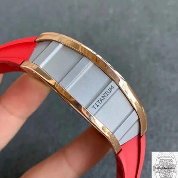 Photo 3 - RM 011 Replica RM 011 Rose Gold Red Strap