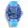 Replica Richard Mille 12-01 Transparent Version Case Blue Strap