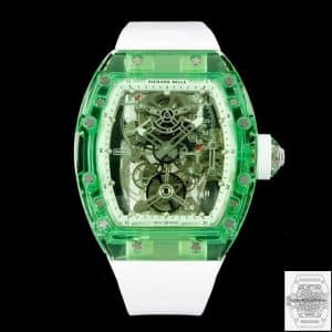 Replica Richard Mille RM 56-01 Tourbillon 1:1 Best Edition RM Factory Green Transparent Case