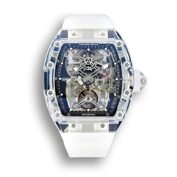 Replica Richard Mille RM 56-01 Tourbillon 1:1 Best Edition RM Factory Transparent Skeleton Dial