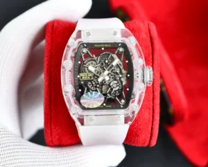 תמונה 3 - RM 35-02 העתק Richard Mille RM35-02 מארז שקוף רצועה לבנה