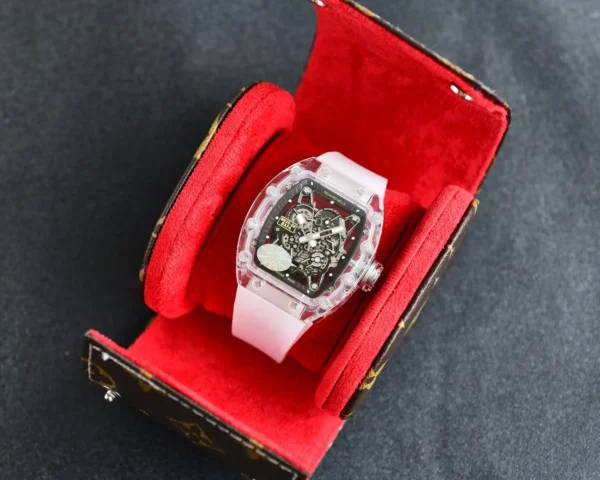 Photo 2 - RM 35-02 Replica Richard Mille RM35-02 Transparent Case White Strap