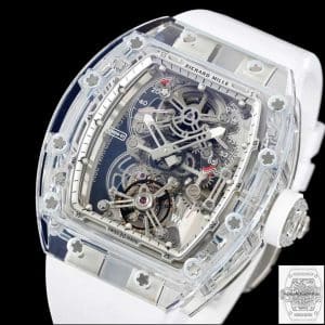 Replica Richard Mille RM 56-01 Tourbillon 1:1 Best Edition RM Factory White Rubber Strap