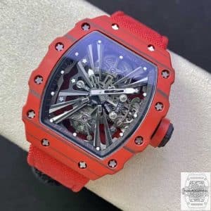 Replica Richard Mille RM12-01 Tourbillon 1:1 Best Edition RM Factory Red Carbon Fiber Case