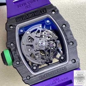 RM35-02 Best Edition T+ Factory NTPT Carbon Fiber Purple Strap