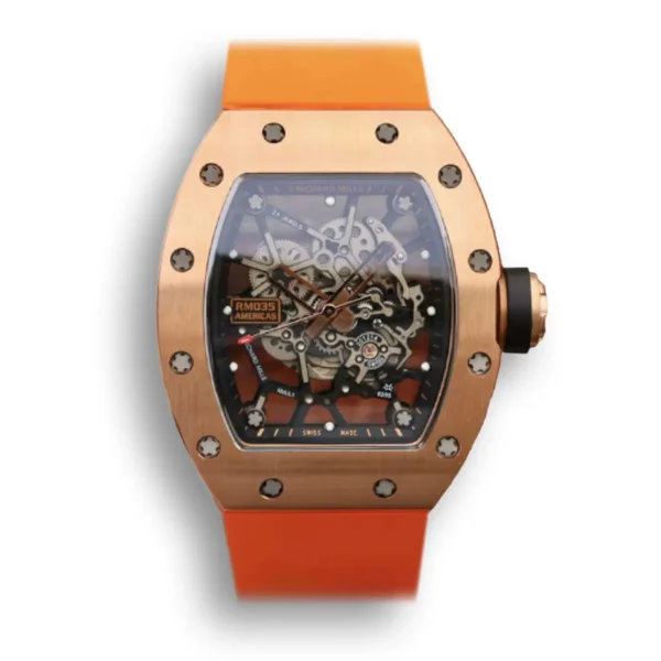 Replica Richard Mille RM035 Americas KV Factory 11 Best Edition Orange Strap