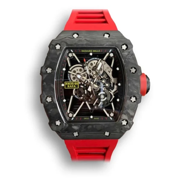 Replica Richard Mille RM35-01 11 Best Edition KV Factory Red Strap