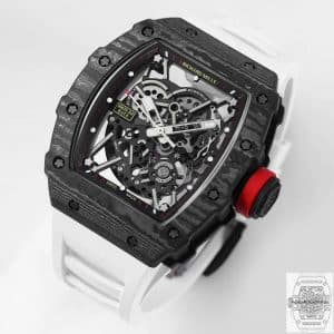 Replica RM 35-02 Carbon Fiber Skeleton Dial