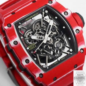 Replica Richard Mille RM35-02 Red Carbon Fiber Case