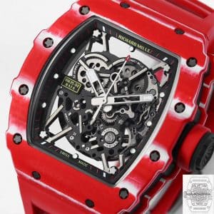 Replica Richard Mille RM35-02 Red Carbon Fiber Case