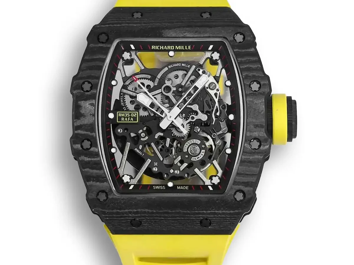 Replica Richard Mille RM35 02 Yellow Strap